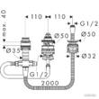 Скрытая часть смесителя Hansgrohe 13439180 на 3 отверстия на борт ванны, фото 2