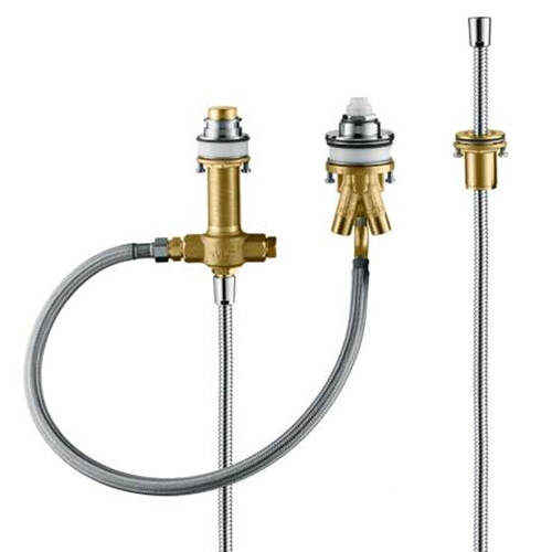 Скрытая часть смесителя Hansgrohe 13439180 на 3 отверстия на борт ванны, фото 1