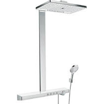 Душевая система Hansgrohe Rainmaker Select 460 3jet Showerpipe 27106400 с термостатом, хром/белый, фото №1