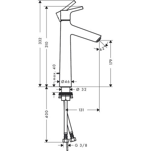 Смеситель для раковины Hansgrohe Talis S 72031000, фото 2