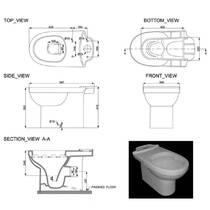Унітаз-компакт Devit Smart 3010146 з сидінням Soft Close (3013146), фото №3