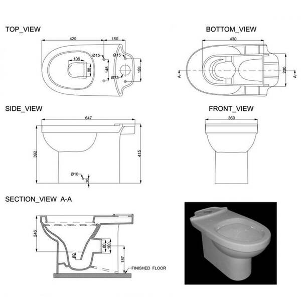 Унітаз-компакт Devit Smart 3010146 з сидінням Soft Close (3013146), фото 3
