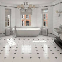 Вставка декоративна Vives Monocolor Taco Negro 6,7x6,7 см, фото №1