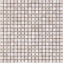 Мозаика Mozaico De Lux K-Mos Travertino T.U. Bianco 30,5х30,5 см
