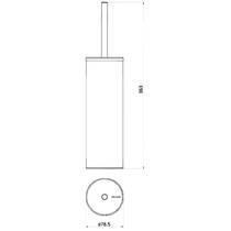 Щітка для унітаза Genwec GW05 28 04 02 хром, фото №2