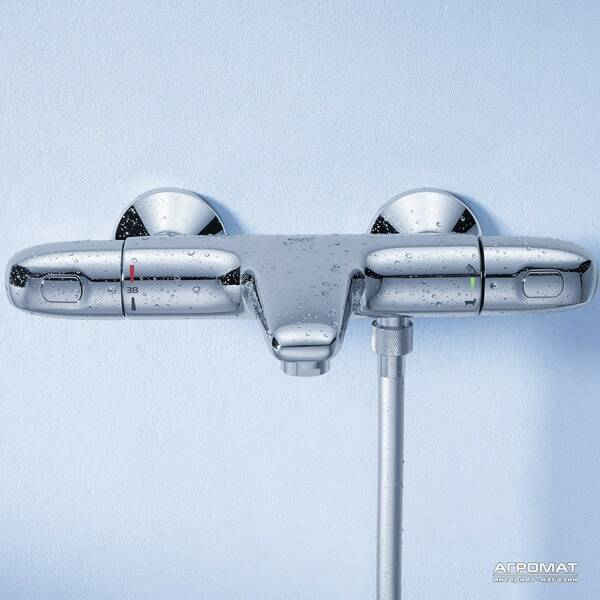 Змішувач для ванни Grohe Grohtherm 34155003 з термостатом, фото 2