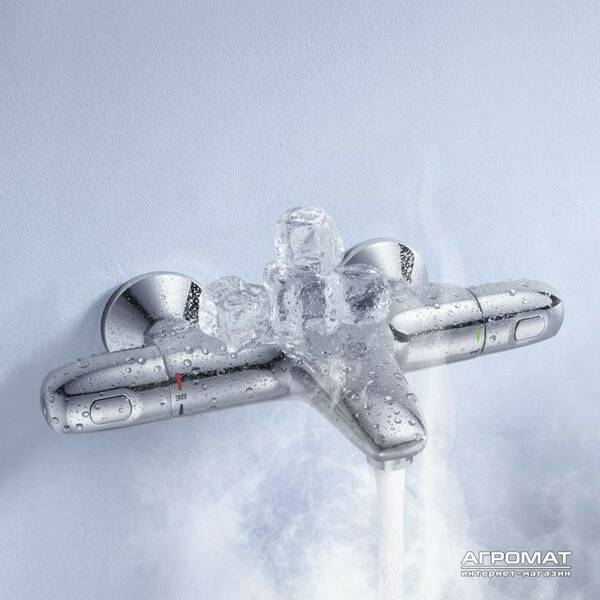 Змішувач для ванни Grohe Grohtherm 34155003 з термостатом, фото 4