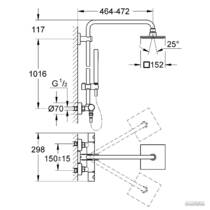 Душевая система Grohe Euphoria Cube 27932000 с термостатом, фото №2