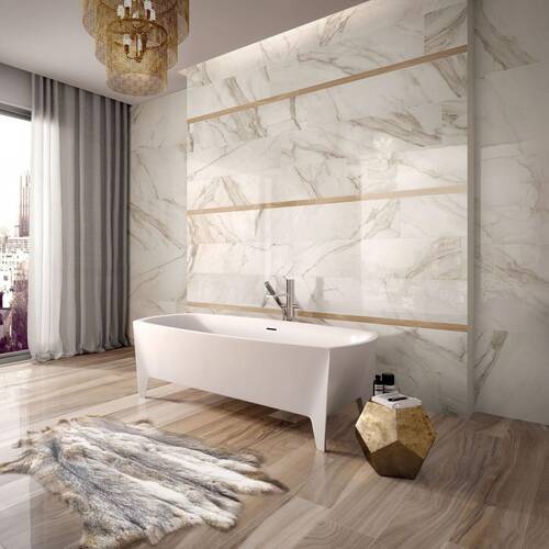 Керамограніт Flaviker Supreme Sp6113P Sp.Golden Cal.Ant. 60x120 см, фото 2