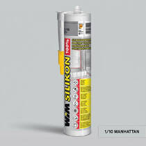 Герметик силиконовый санитарный WIM 1/10 манхетен 310 мл, фото №1