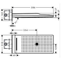 Верхній душ Hansgrohe Rainmaker Select 580 3jet 24001400 хром, фото №2