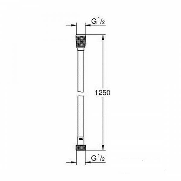 Душовий шланг Grohe Silverflex 26335000 1,25 м, фото 2