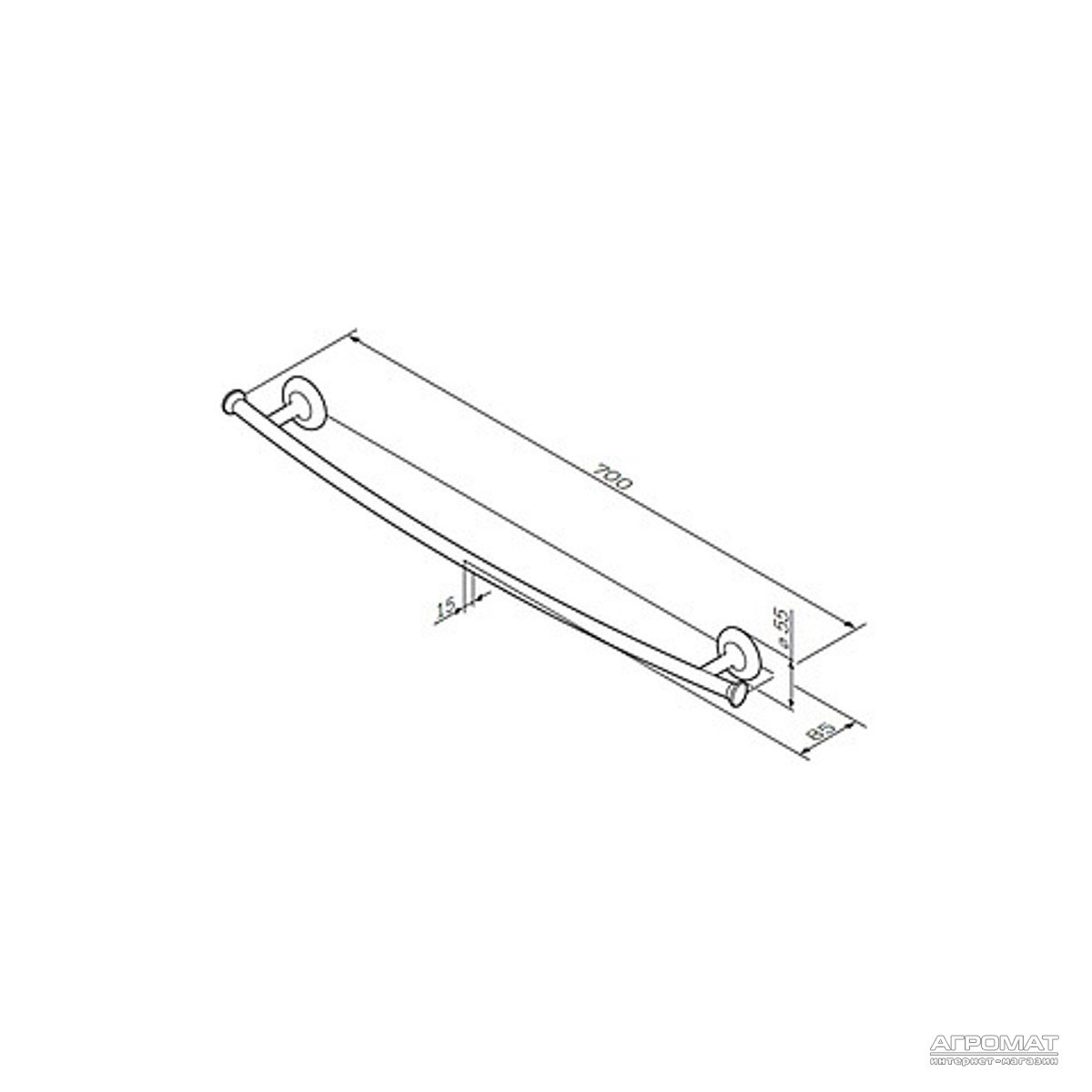W80A-170-070W-R LIKE Каркас для ванни 170x70 (1 сорт)