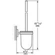 Щітка для унітаза Grohe Essentials 40374001 з тримачем хром/білий, фото 2