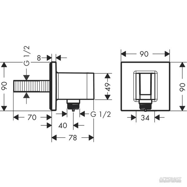 Шлангове підключення Hansgrohe Porter 26486000, фото 2