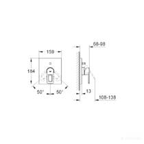 Змішувач прихованого монтажу для ванни/душу Grohe Quadra 19456000, фото №2