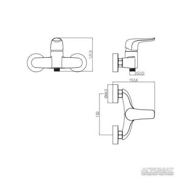 Змішувач для душу Damixa Palace Evo 422000000, фото 2