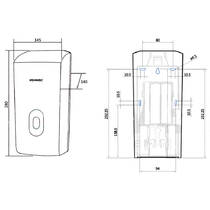 Дозатор для жидкого мыла Genwec GW04 14 01 04 автоматический, серый, фото №2