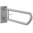 Поручень Genwec GW11 08 04 01 600 мм відкидний з тримачем туалетного паперу, нержавіюча сталь матова, фото 1