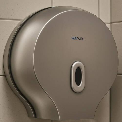 Диспенсер для туалетного паперу Genwec Jumbo GW03 19 01 04 сірий, фото 1
