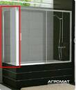 Боковая стенка для шторки на ванну San Swiss Top-Line TOPV07505007 150х75 см профиль алюхром, стекло прозрачное, фото 1
