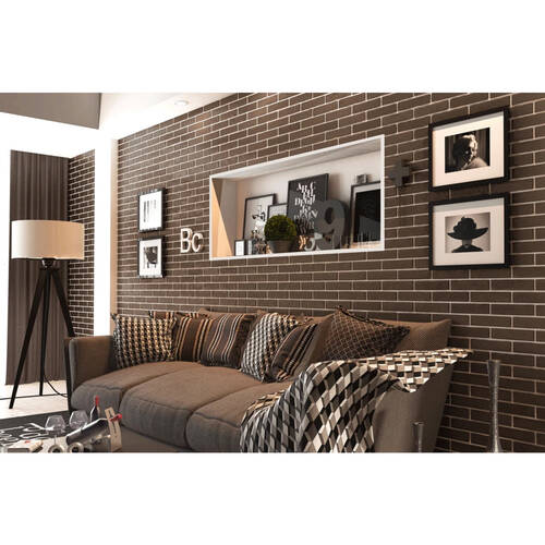 Керамограніт Golden Tile The Strand 087020 Коричневий 6х25 см, фото 2