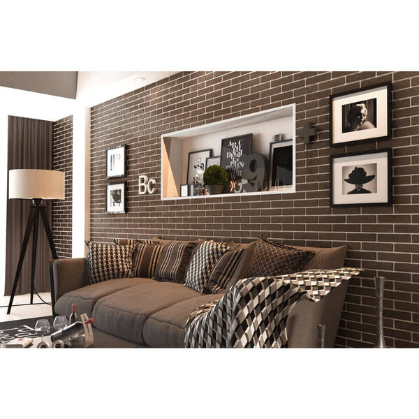 Керамограніт Golden Tile The Strand 087020 Коричневий 6х25 см, фото 2