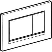Клавіша змиву Geberit Sigma20 square 115.883.KH.1 хром, фото №2