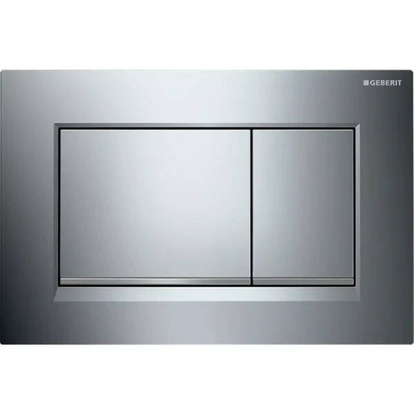 115.883.KH.1 Sigma20 square клавіша змиву, декор. смужки хром мат, панель та клавіши хром глянець — фото 6