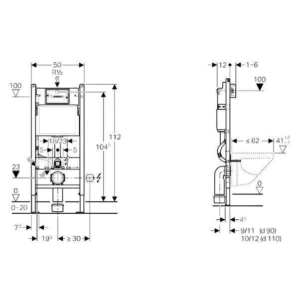 Інсталяція для унітаза Geberit Duofix 458.126.00.1, фото 3