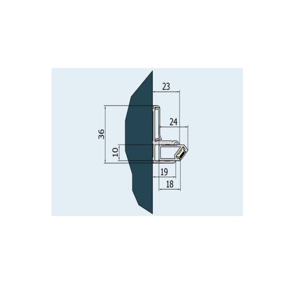 Профіль SanSwiss Escura V.ESC.50 для установки в нішу, фото 2