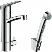 Смеситель для раковины Hansgrohe Logis 31515000 с гигиеническим душем, хром, фото №1