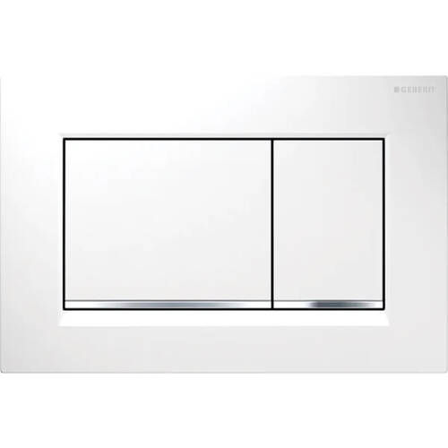 Клавіша змиву Geberit Sigma20 square 115.883.KJ.1 білий/хром глянцевий, фото 1