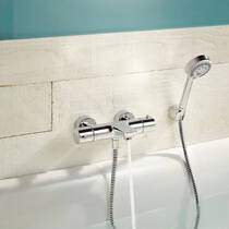 Змішувач для ванни Kludi Objekta 352010538 з термостатом, хром, фото №3