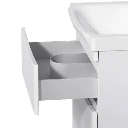 Тумба з раковиною Am.Pm Like M80-FSX0652-WC0652-38 підлогова 65 см білий, фото 2