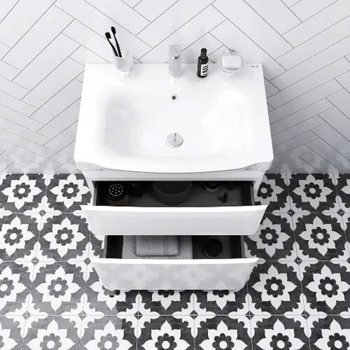 Тумба з раковиною Am.Pm Like M80-FSX0652-WC0652-38 підлогова 65 см білий, фото 3