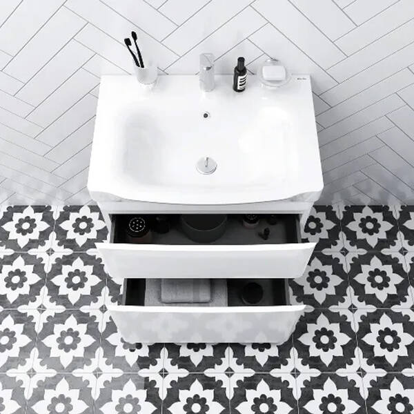 Тумба з раковиною Am.Pm Like M80-FSX0652-WC0652-38 підлогова 65 см білий, фото 3