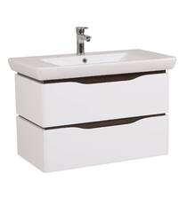 Тумба з раковиною Аква Родос Венеція Порто підвісна 85 см білий, венге, фото №1