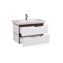 Тумба з раковиною Аква Родос Венеція Порто підвісна 85 см білий, венге, фото №2