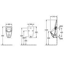 Пісуар підвісний Villeroy&Boch Subway 751301R1, фото №3
