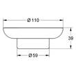 Мильниця Grohe Essentials 40368001 запасна без тримача, фото 2