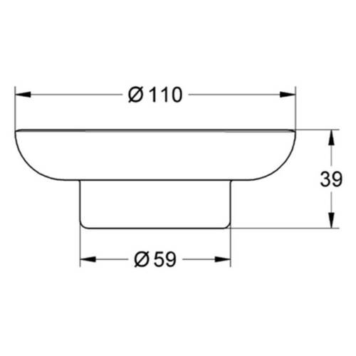 Мильниця Grohe Essentials 40368001 запасна без тримача, фото 2
