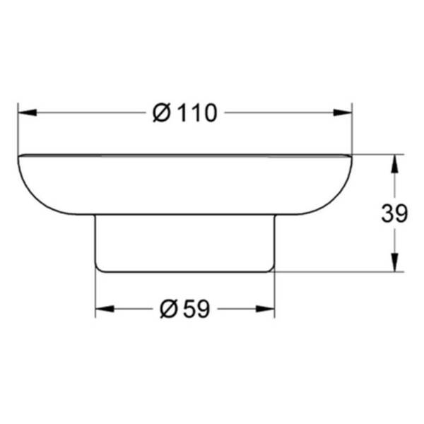 Мильниця Grohe Essentials 40368001 запасна без тримача, фото 2