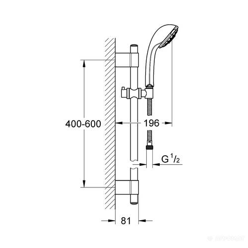 Душовий набір Grohe Relexa 28964001 Five, фото 2