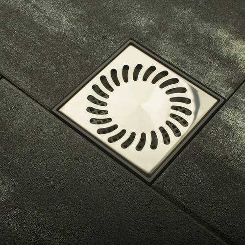 Двухкорпусный трап MCH 425 XL с горизонтальным подключением, DN50, h 113-169мм, квадратная решетка, фото 1