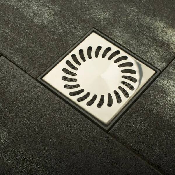 Двухкорпусный трап MCH 425 XL с горизонтальным подключением, DN50, h 113-169мм, квадратная решетка, фото 1