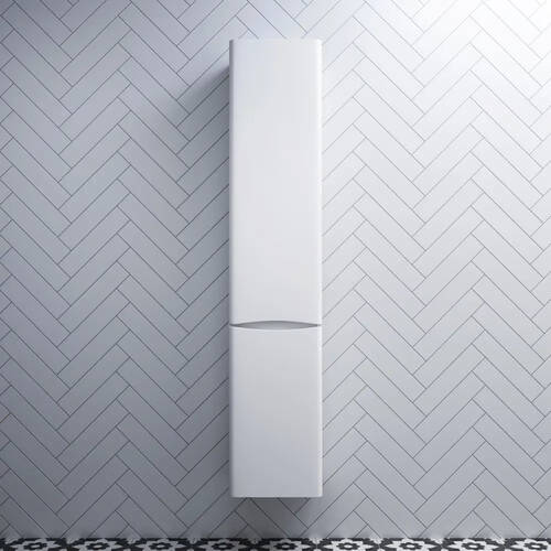 Пенал Am.Pm Like M80CHL0366WG38 35 см підвісний лівий білий, фото 3