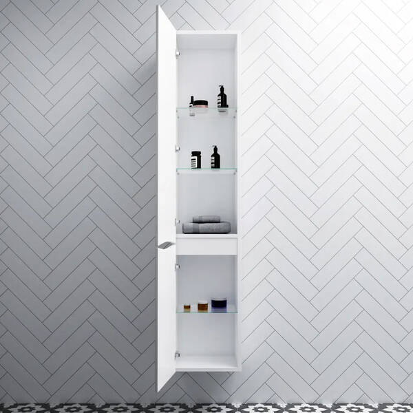 Пенал Am.Pm Like M80CHL0366WG38 35 см підвісний лівий білий, фото 4