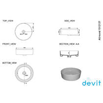 Раковина Devit Allround 1512137 тонкостенная, фото №3