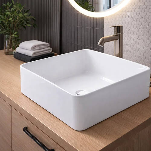 Раковина Devit Quadra 1511132 тонкостінна, фото 1